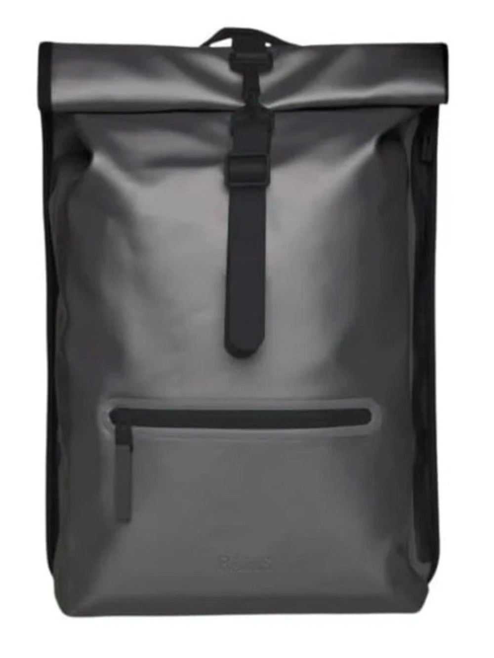 Men's Rains Black Roll-Top Waterproof Backpack New